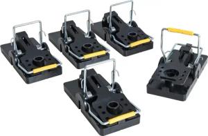 ESTEXO Schlagfalle Rattenfalle Mäusefalle 5er Set Kunststoff Nagetier Falle Köderfalle