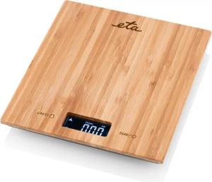 eta Küchenwaage Bambi, ETA977890000, (3-tlg), bis 5kg, Genauigkeit 1g, LCD-Display, TARE, Bambus Design