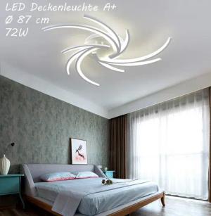 Eurohandisplay LED Deckenleuchte LED Deckenleuchte 2042 Fernbedienung Lichtfarbe einstellbar dimmbar, LED fest integriert, Warmweiß, Neutralweiß, Kaltweiß, Lichtfarbe und Helligkeit einstellbar