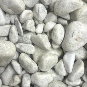 Eurosand Dekokies DEKOSTEINE gerundet MARMOR, 15-50mm 1kg Marmorsteine Grau-Weiß