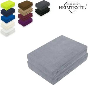 EXKLUSIV HEIMTEXTIL Spannbettlaken Doppelpack Marke Frottee Spannbettlaken, Frottee, Gummizug: rundum, (2 Stück), mit Rundumgummizug