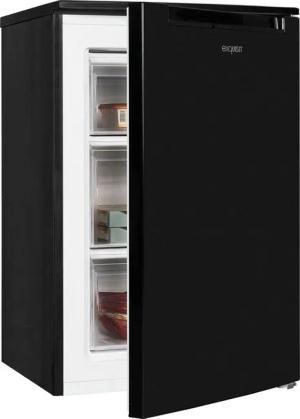 exquisit Gefrierschrank GS81-040C schwarz, 85,5 cm hoch, 54,5 cm breit, energiesparend in Energieeffizienz C, 87 Liter Nutzinhalt, 4 Sterne