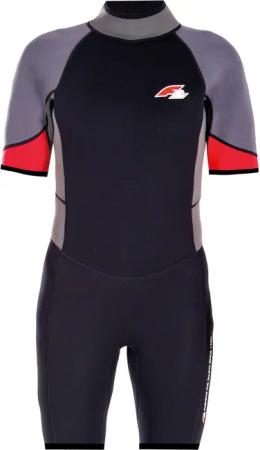 F2 Herren Neopren Anzug Rebel - Shorty 3/2 mm   M Rot 2024/25