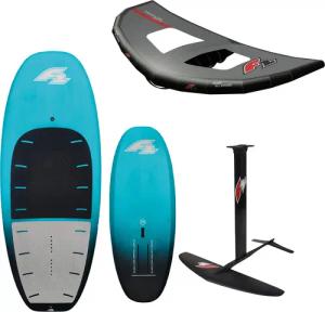 F2 Set Foilboard Comet Team Türkis 65L + Alu Foil 2000 + Wing 5qm