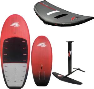 F2 Set Foilboard Glide Strato Team Rot 120L + Alu Foil 2000 + Wing 5qm