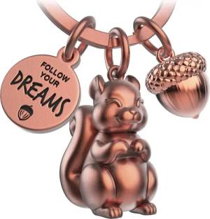 FABACH Schlüsselanhänger Eichhörnchen Skippy - Follow Your Dreams - Glücksbringer Mutmacher