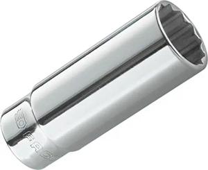 FACOM 1/4 Zoll Steckschlüssel, 12 Kant, lang, 7/16, 1 Stück, R.7/16EL