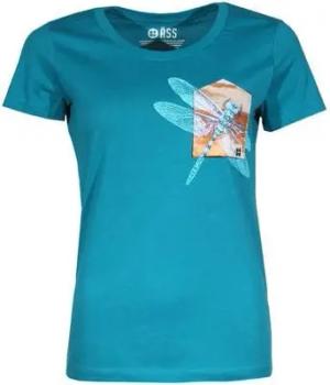 FÄDD Damen T-Shirt Rundhals aus Bio-Baumwolle "Drachenfliege BT" Blau