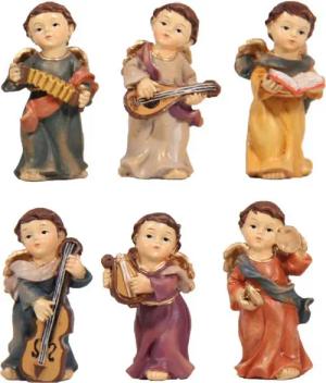 FADEDA Engelfigur 6x FADEDA Engelsgruppe stehend, Höhe in cm: 5 (6 St)