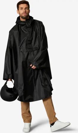 Fahrrad-Poncho Regenponcho City-Bike 100 schwarz