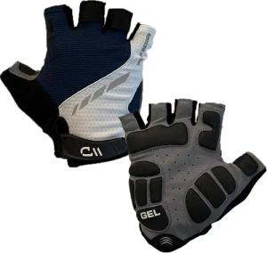 Fahrradhandschuhe PERFORMANCE GEL Blau/Weiß