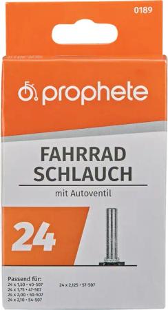 Fahrradschlauch 24 Zoll x 1.75 - 2.125, Autoventil