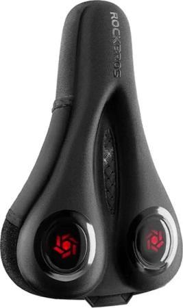 Fahrradsitz + Regenhülle - Schwarz und Rot