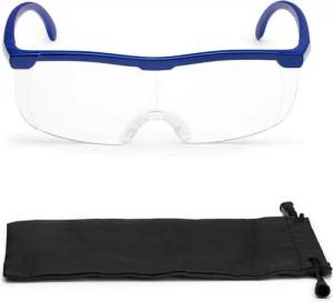 FALINGO Lupenbrille Vergrößerungsbrille Leselupe Lupe auf der Nase Vergrößerung auf 200%, Geeignet für Brillenträger, Beide Hände frei