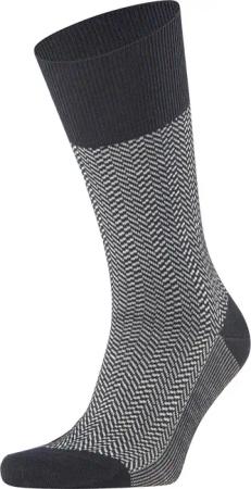 Falke Airport Herringstripe Socke Schwarz - Größe 43-46