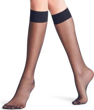 FALKE Feinkniestrümpfe Seidenglatt (1-Paar) transparent & glänzend