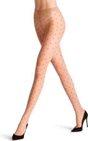 FALKE Feinstrumpfhose Dot Bicolor 15 DEN (1 St) mit feinen Pünktchen