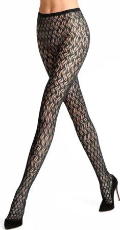 FALKE Feinstrumpfhose Fluid Fusion (1 St) mit grafischer Allover-Musterung