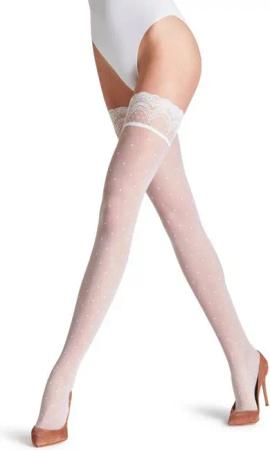 FALKE Halterlose Feinstrümpfe Dot (1-Paar) transparent mit zarten Tupfen