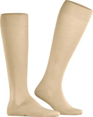 Falke Herren Kniestrümpfe beige Mikrofaser/Funktion unifarben