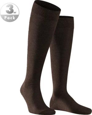Falke Herren Kniestrümpfe braun Baumwolle & Mix unifarben