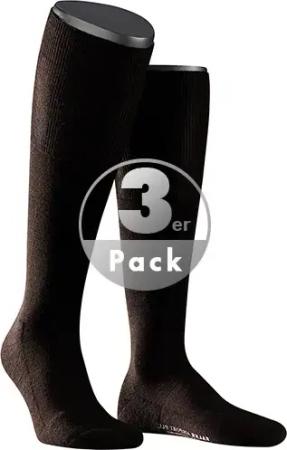 Falke Herren Kniestrümpfe braun Schurwolle