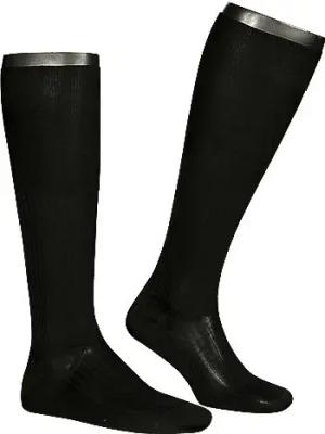 Falke Herren Kniestrümpfe schwarz Baumwolle & Mix unifarben