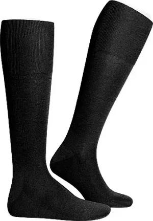 Falke Herren Kniestrümpfe schwarz Seide unifarben