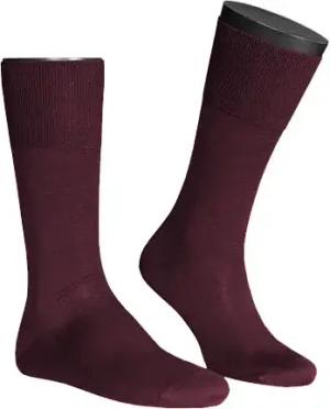 Falke Herren Seidensocken rot Seide unifarben