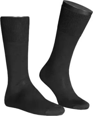 Falke Herren Seidensocken schwarz Seide unifarben