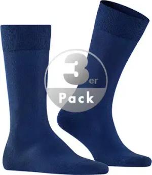 Falke Herren Sneakersocken blau Baumwolle unifarben