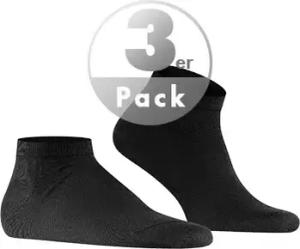 Falke Herren Sneakersocken schwarz Baumwolle unifarben