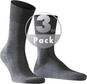 Falke Herren Socke grau Baumwolle & Mix unifarben