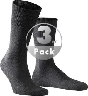 Falke Herren Socke grau Schur-Wolle unifarben