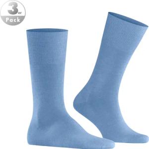 Falke Herren Socken blau Merinowolle unifarben