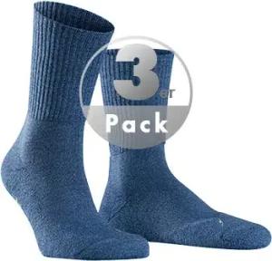 Falke Herren Socken blau Schur-Wolle unifarben