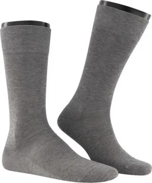 Falke Herren Socken grau Baumwolle & Mix unifarben