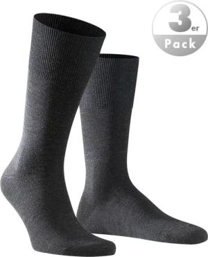 Falke Herren Socken grau Merinowolle unifarben