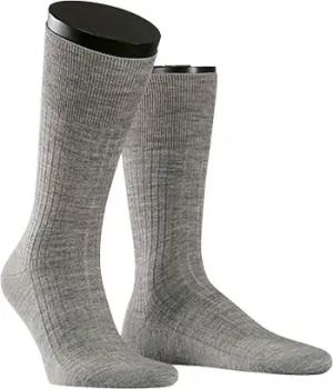 Falke Herren Socken grau Merinowolle unifarben