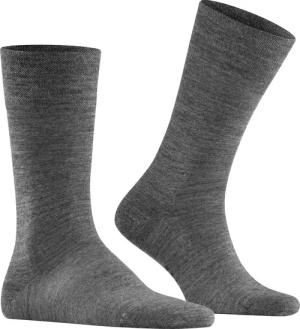 Falke Herren Socken grau Schur-Wolle unifarben