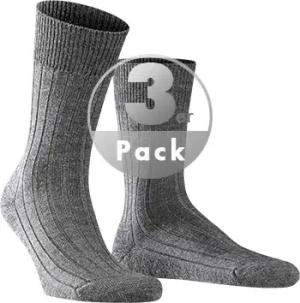 Falke Herren Socken grau Schurwolle unifarben