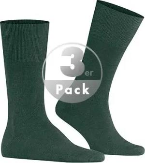 Falke Herren Socken grün Merinowolle unifarben
