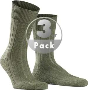 Falke Herren Socken grün Schur-Wolle unifarben