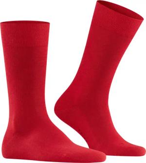 Falke Herren Socken rot Baumwolle & Mix unifarben