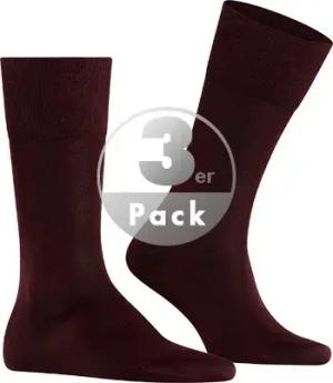 Falke Herren Socken rot Baumwolle unifarben