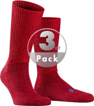 Falke Herren Socken rot Merinowolle unifarben
