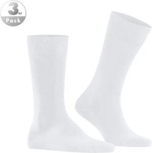 Falke Herren Socken weiß Baumwolle & Mix unifarben