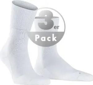Falke Herren Socken weiß Baumwolle & Mix unifarben