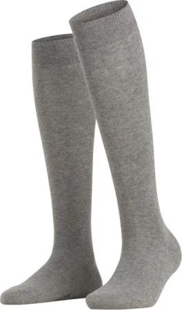 FALKE Kniestrümpfe Family Rippenbündchen, glatt, atmungsaktiv