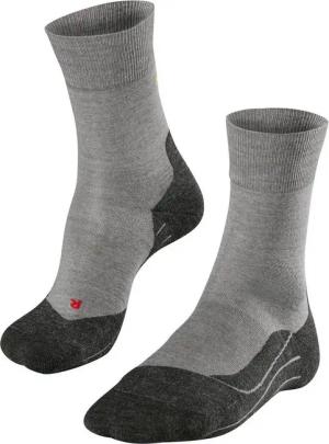 FALKE Laufsocken RU4 Wool (mittelstarke Polsterung, mit Merinowolle) grau Herren
